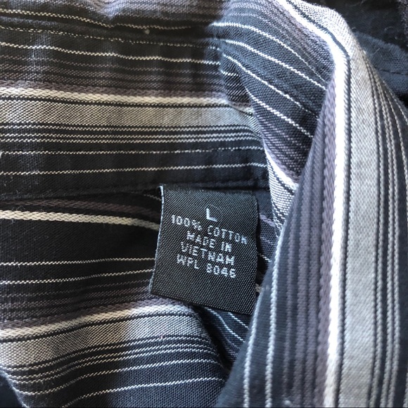 Alfani Striped Dress Shirt - Picture 3 of 3